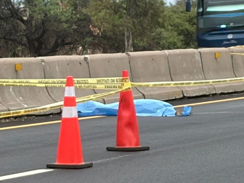 Muere hombre atropellado en la carretera León-Aguascalientes