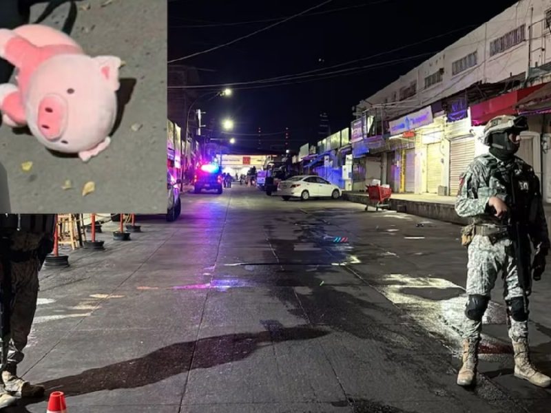 Hallan otro cerdo de peluche junto a hombre asesinado en Culiacán