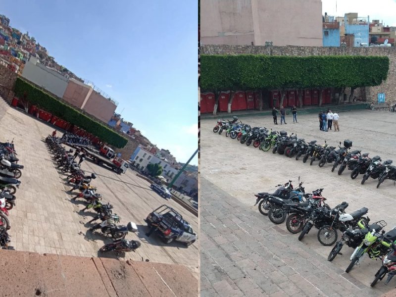 Molesta operativo “Alachin las motos sin placas” por usar explanada de Alhóndiga como corralón