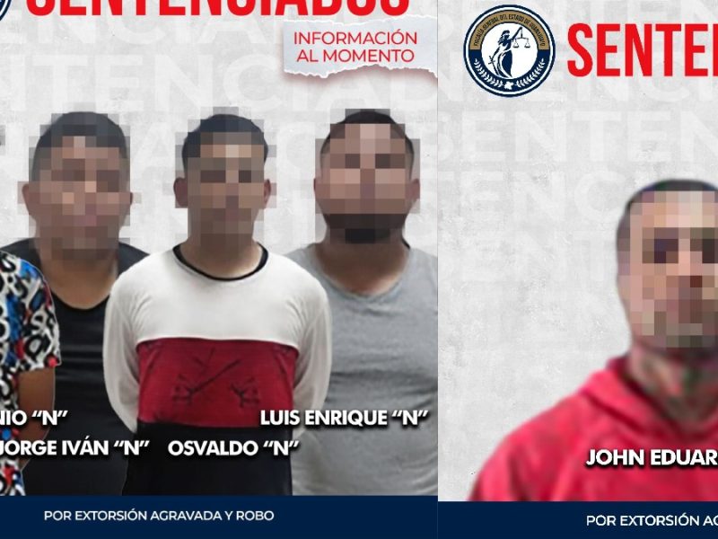 Estarán en la cárcel seis y 14 años, extorsionadores de León e Irapuato