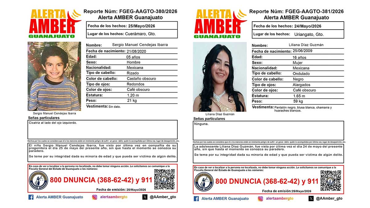 Alerta Amber Guanajuato