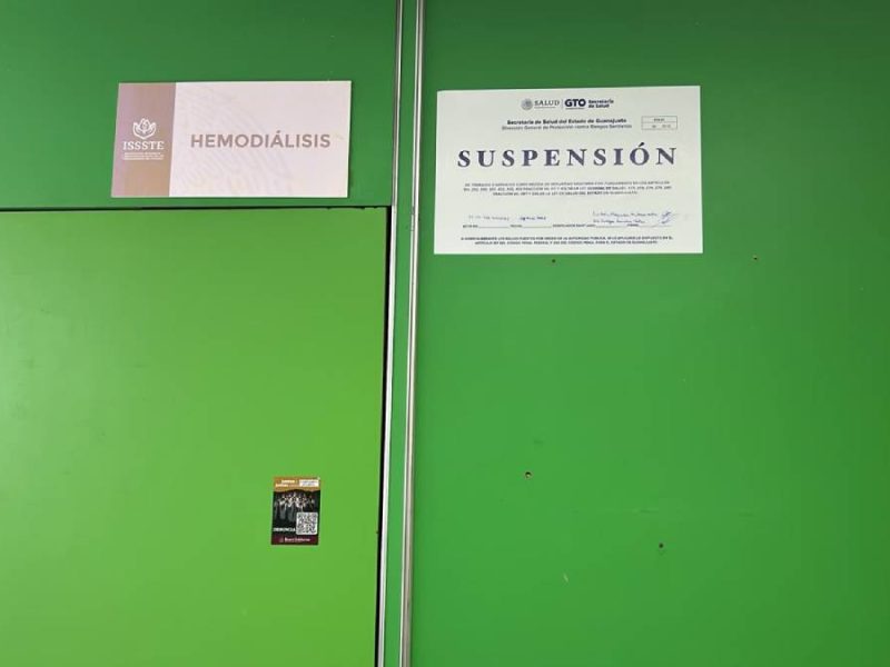 Suspenden Hemodiálisis en ISSSTE de Guanajuato por riesgos; no reubican a pacientes