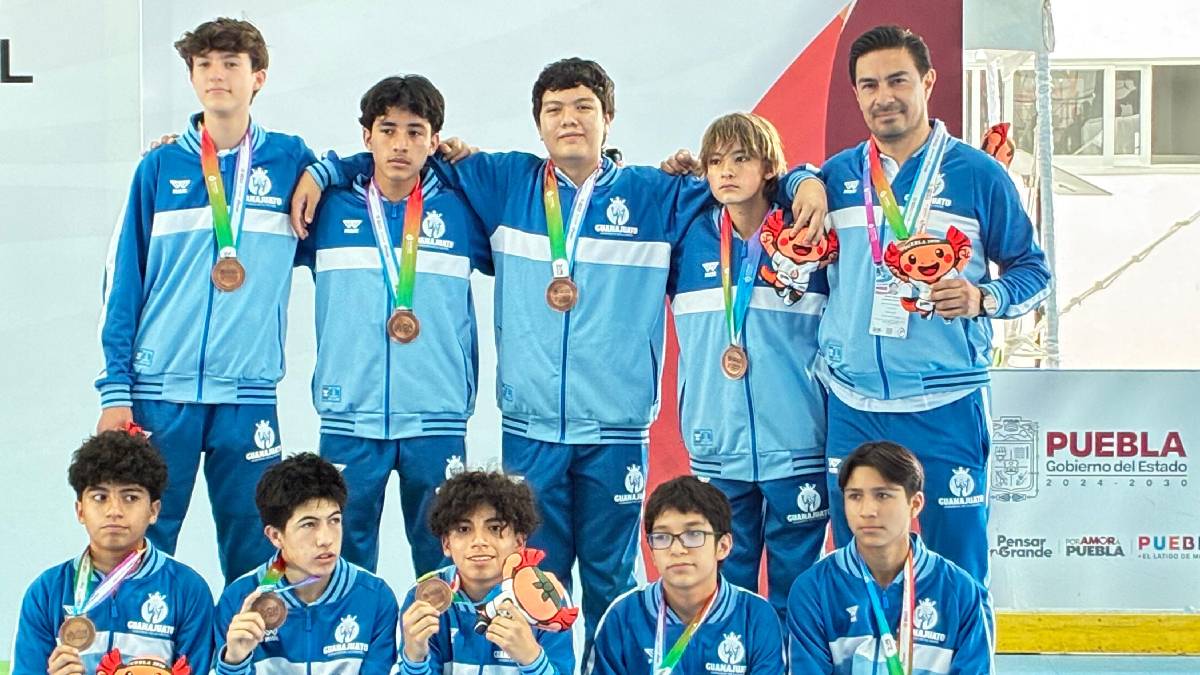 Hockey sobre ruedas de Guanajuato conquista histórico bronce en la Olimpiada Nacional - Foto: CODE Gto.