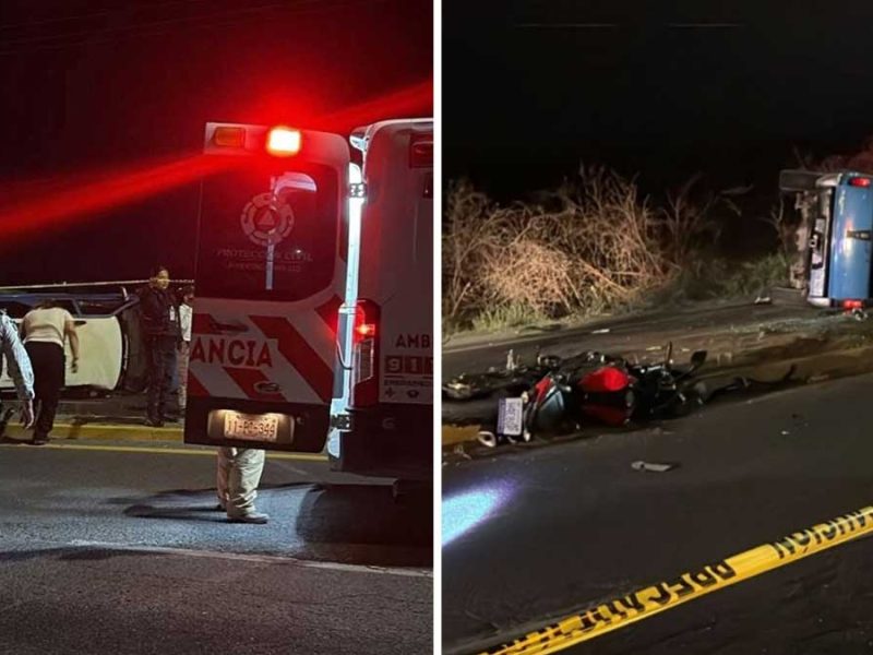 Tragedia nocturna: Accidente en la Juventino Rosas-Celaya deja un ‘biker’ muerto