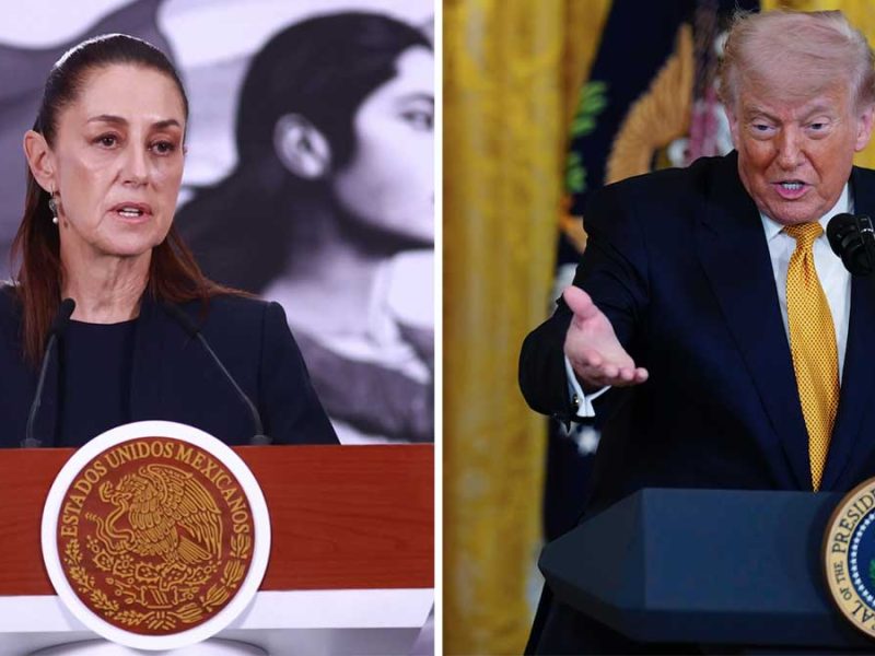 Claudia Sheinbaum y Donald Trump