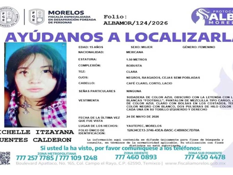“Salió por una cartulina y no volvió”: familia de Michelle Itzayana
