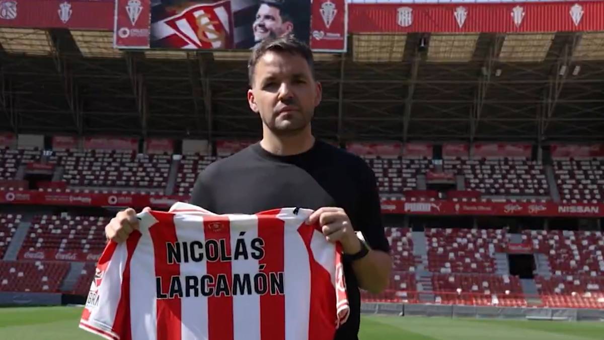 Nicolás Larcamón es nuevo Director Técnico del Sporting de Gijón - Captura.