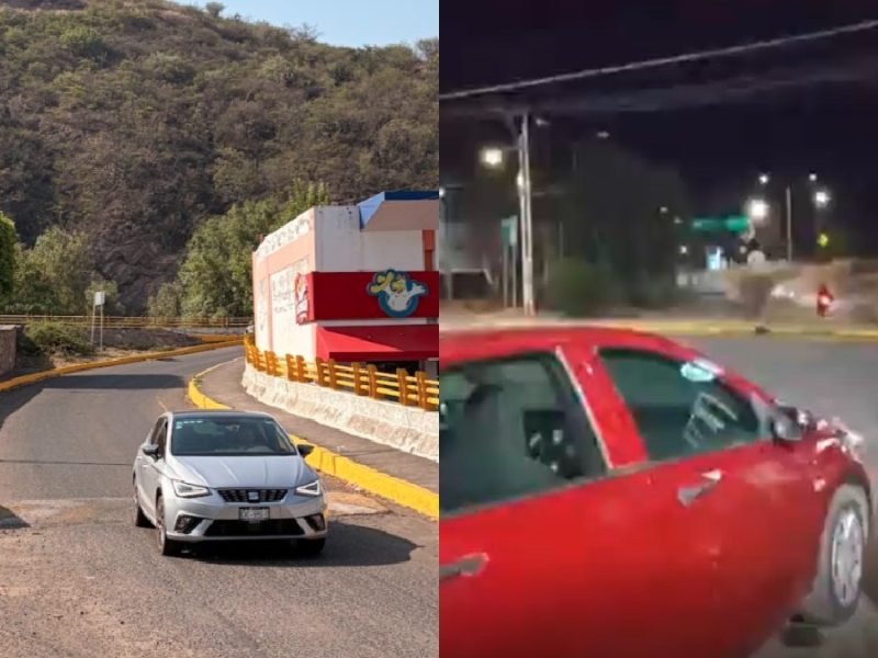 Arriesgan la vida para evitar un trayecto largo en glorieta Laurel