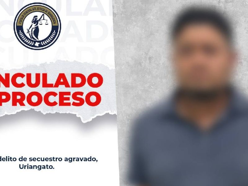 Vinculan a proceso a Ulises Daniel por secuestrar a su propio hijo y exigir rescate a la madre, en Uriangato
