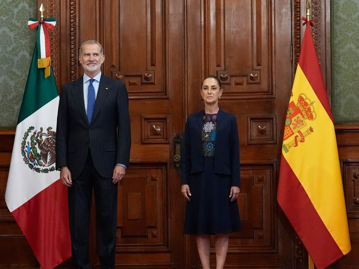 Fin a las tensiones: Claudia Sheinbaum recibe al Rey de España en Palacio Nacional
