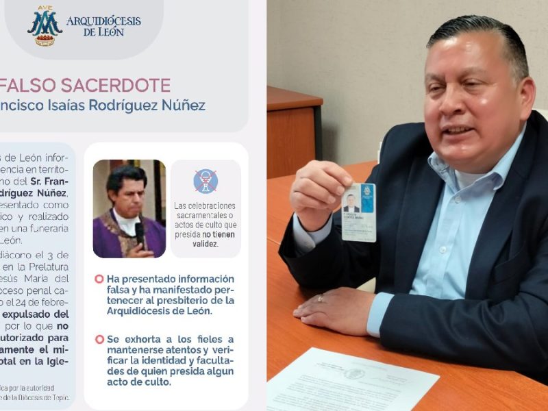 Arquidiócesis de León alerta por falso sacerdote que celebró misa en funeraria