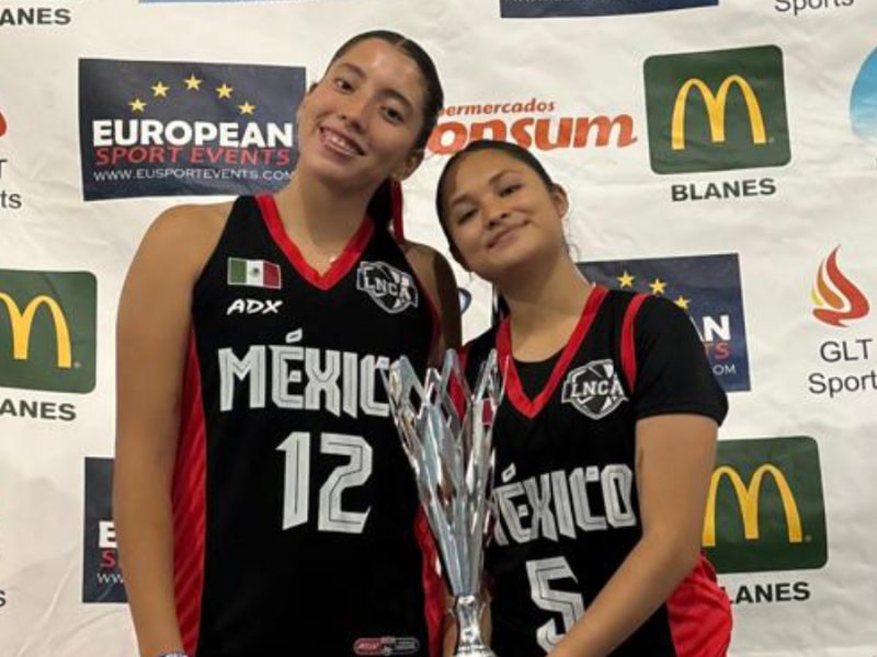 Basquetbolistas irapuatenses Berenice Olivera y Natalie Espinoza logran subcampeonato en Barcelona 