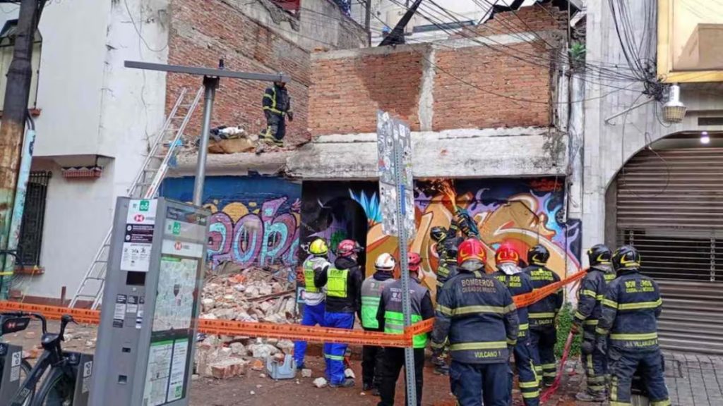 Derrumbe alcaldía Cuauhtémoc