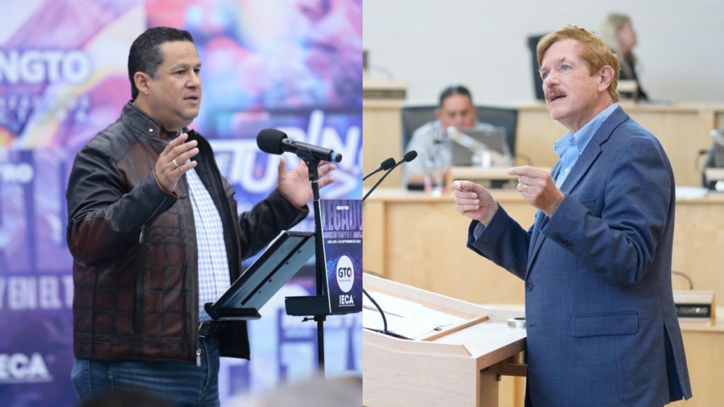 Diego Sinhue y Juan Carlos Romero Hicks