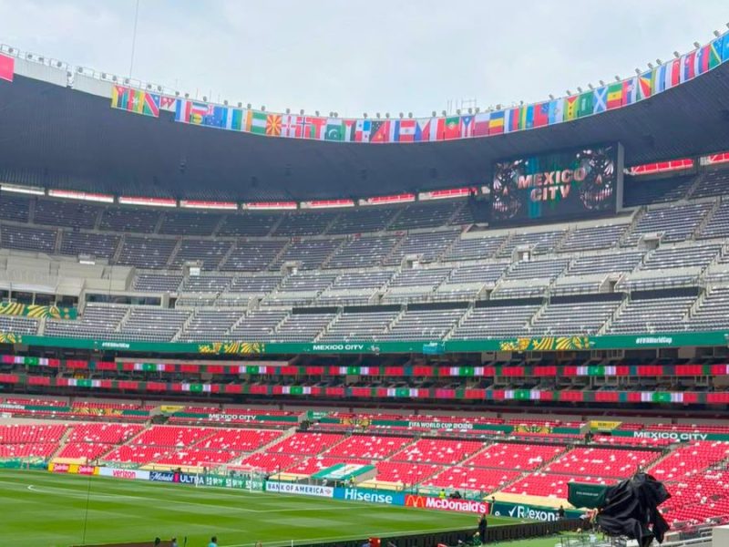 A unas horas de la inauguración del Mundial, así está el Estadio Azteca