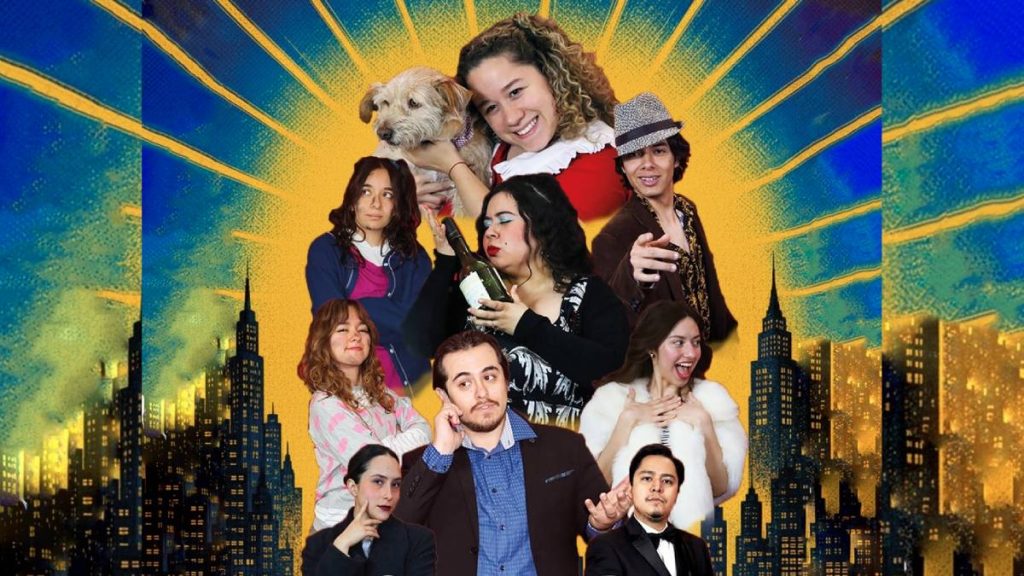 Elenco del musical Annie en León Guanajuato producción de la compañía Creactiva