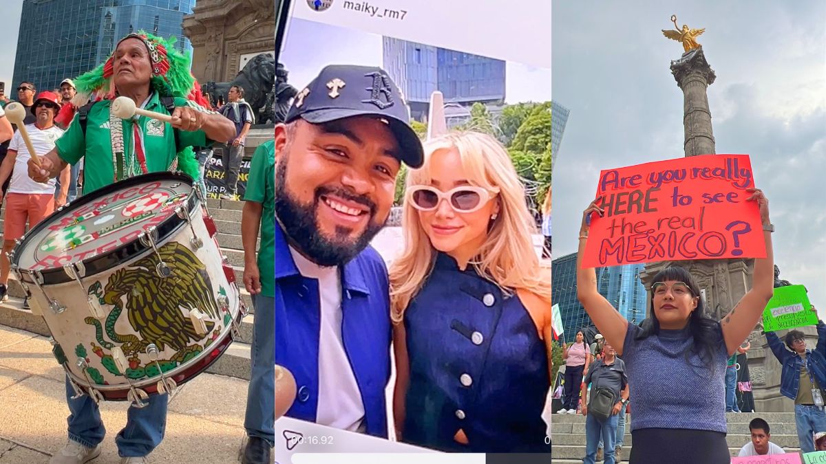 En el Ángel de la Independencia se refleja el ambiente del Mundial, para bien y para mal. Antonio Castro.