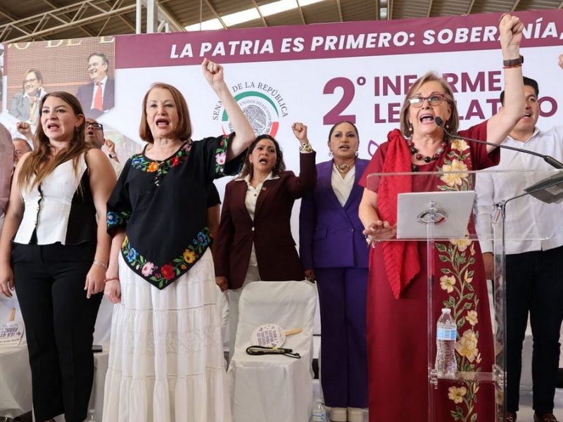 Llama Malú a defender la soberanía durante informe legislativo; Noroña arremete contra el PAN
