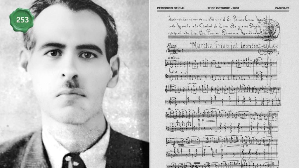 José María González Cruz, compositor de la Marcha Triunfal Leonesa, símbolo oficial de la ciudad de León.