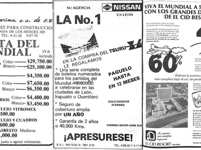 Durante México 86 hasta los inodoros se vendían con temática mundialista en León