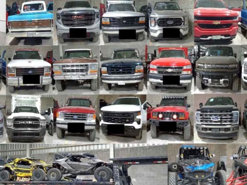 Megaoperativo vs. “El Mayito Flaco”: Con ayuda de EU, aseguran vehículos, camiones huachicoleros y armas