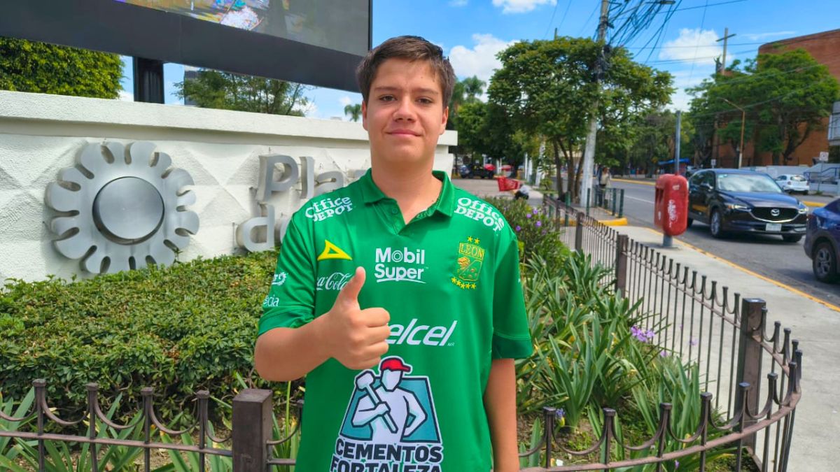 Patricio Ramírez con la camiseta del León en Guadalajara. Ituriel Pérez.