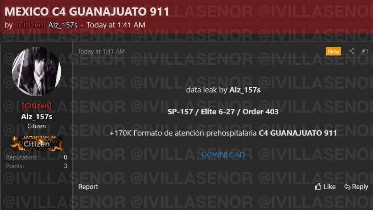 Robo de datos a sistema de emergencias de León