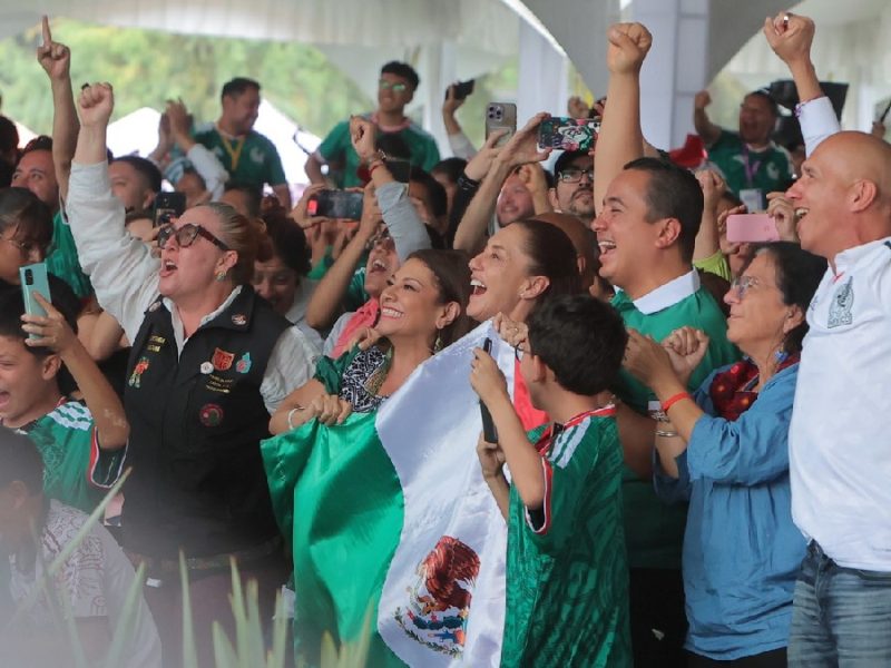 Celebra Claudia Sheinbaum triunfo de México