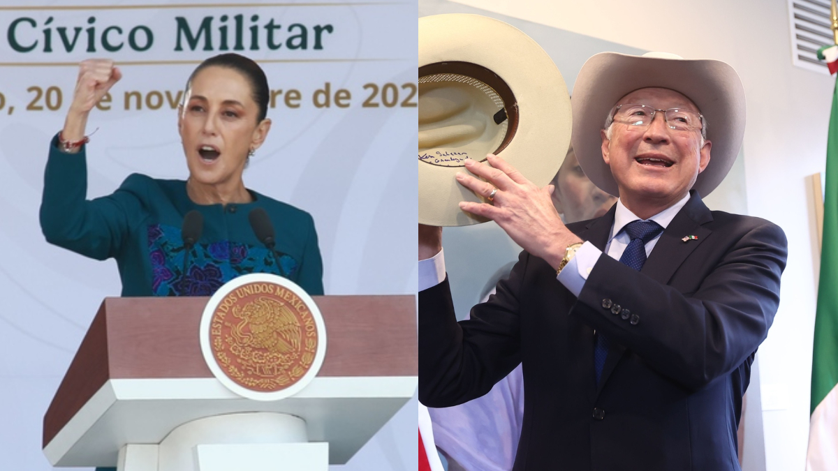 Sheinbaum y Ken Salazar