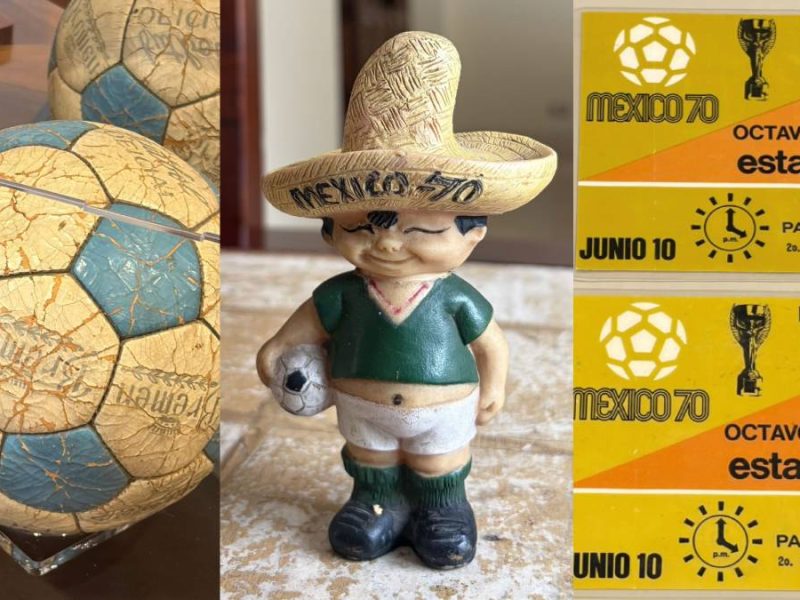 Balones, boletos y figuras de Juanito: los tesoros que aún conservan las familias de León del Mundial de 1970