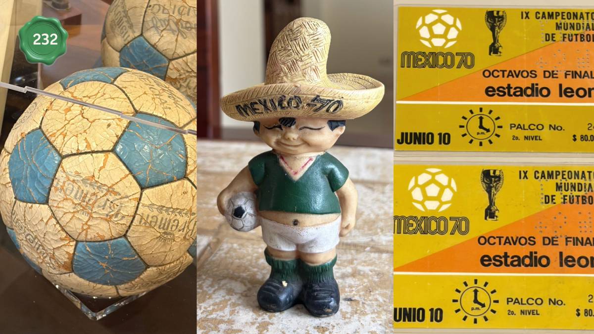 Balones, boletos y figuras de Juanito: los tesoros que aún conservan las familias de León del Mundial de 1970
