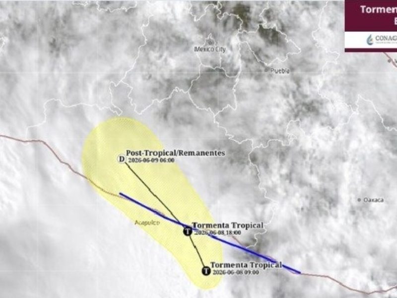 Prevén que tormenta “Boris” toque tierra esta noche; causará lluvias torrenciales en varios estados