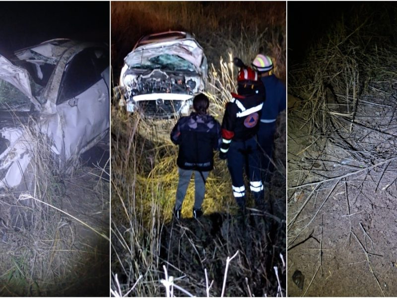 Vuelca y prefiere huir: Conductor abandona su camioneta en carretera de Purísima a Manuel Doblado