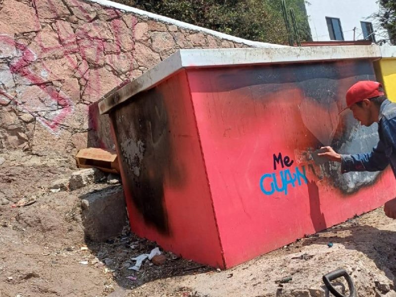 Ha gastado gobierno de la capital 42 mil pesos en reparar contenedores de basura