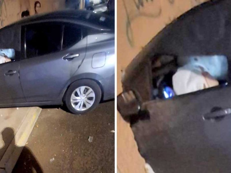 Balean a conductor en Irapuato; pierde el control y derriba la pared de una casa