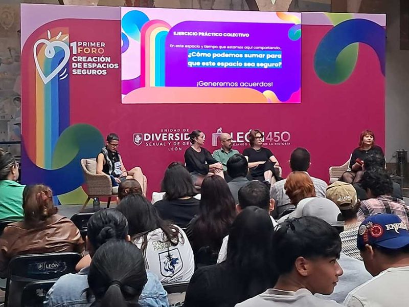 Especialistas analizan retos de la población LGBTI en el foro “Espacios Seguros” de León