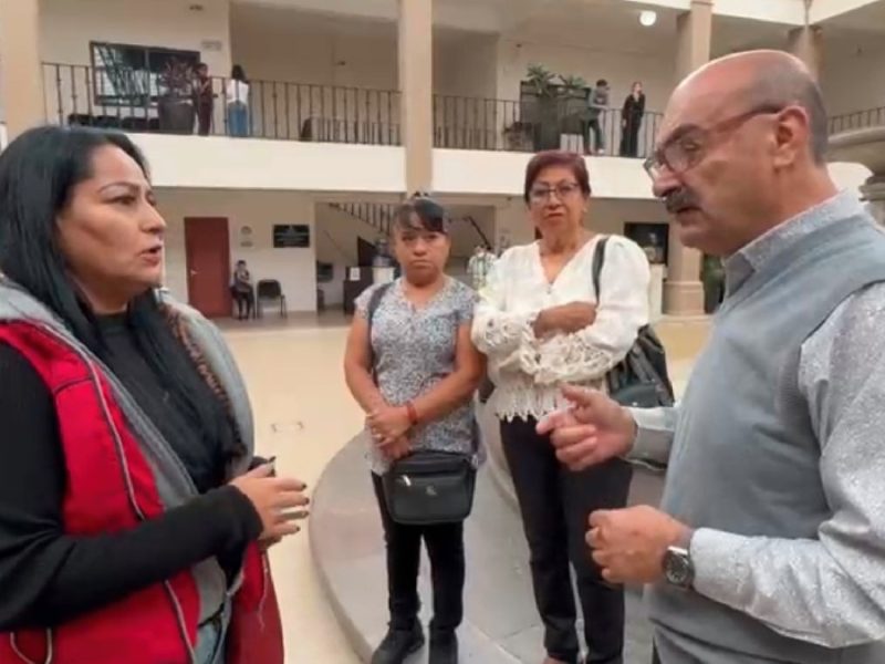 Vecinas de San Juanico protestan por presuntas irregularidades en elección de comités ciudadanos