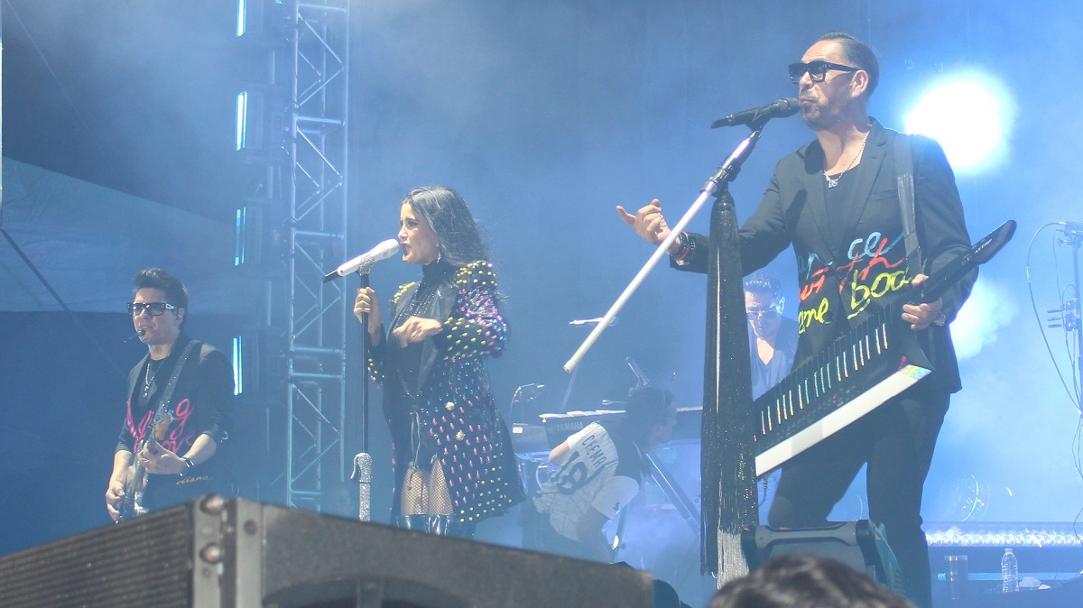 Concierto de Matute en el escenario principal de la Feria Nacional del Sombrero