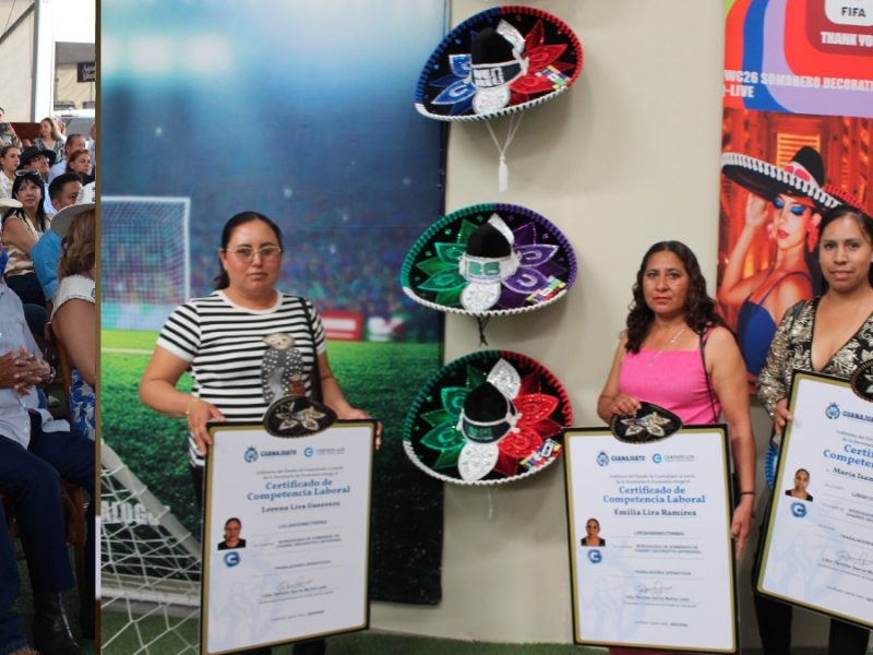 Reconocen a artesanas y a pionero de la industria sombrerera en inauguración de feria