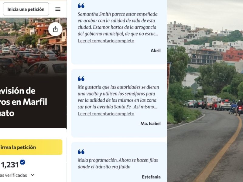 Juntan firmas en Guanajuato contra semáforos de Marfil; Municipio los apaga por evento del FIC