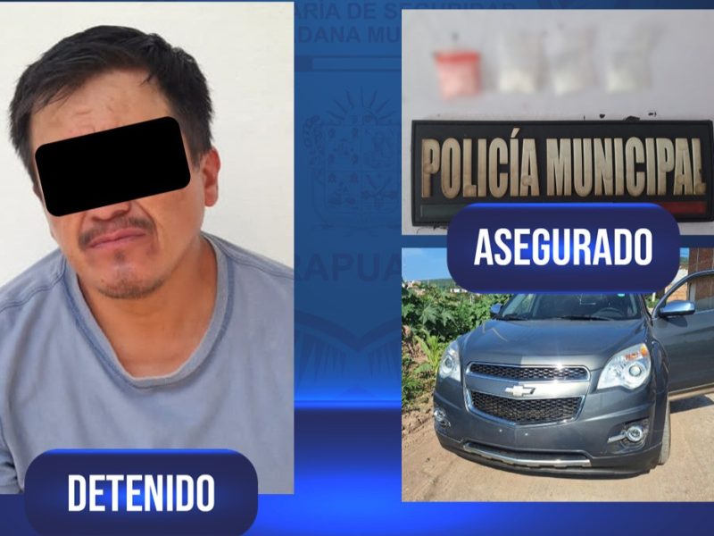 Detienen a Salvador en Irapuato: Presunto ladrón con cocaína y 17 detenciones a cuestas