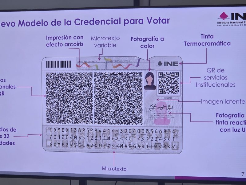 Así será la nueva credencial para votar del INE