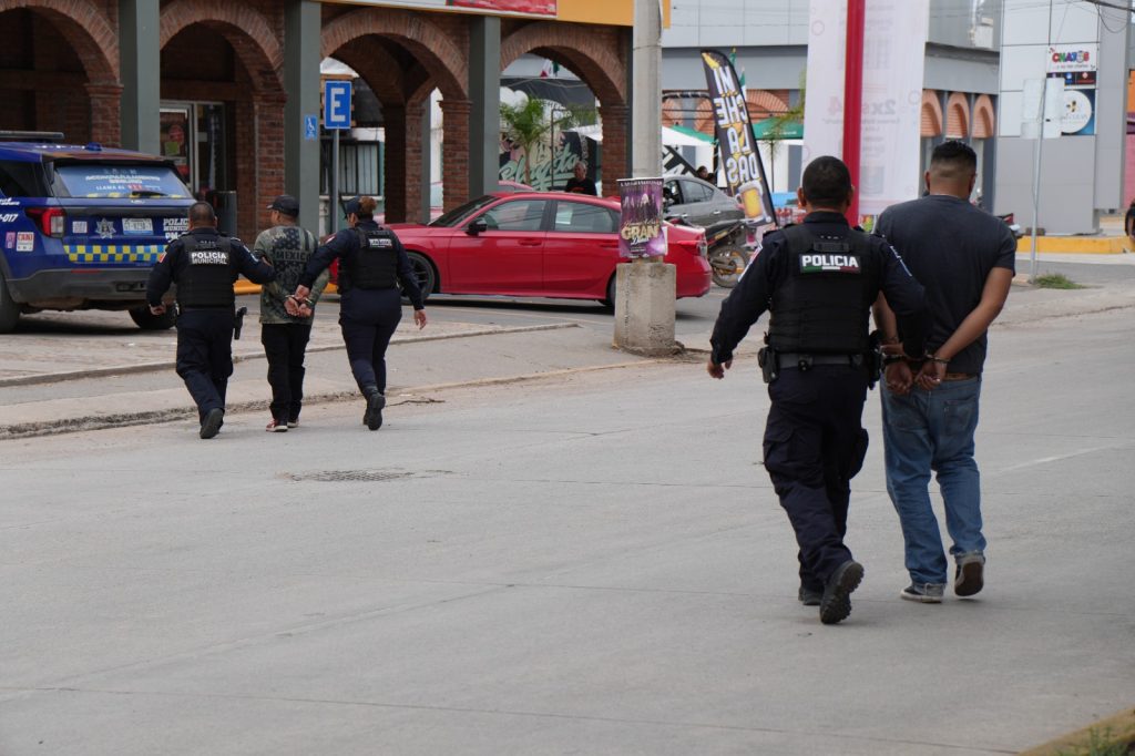Operativo en la colonia Nogalia de Irapuato
