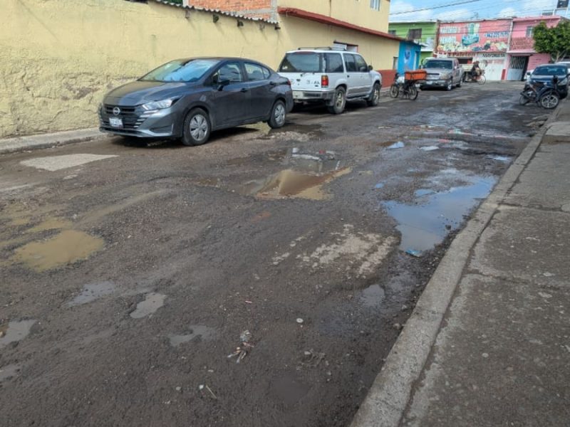Denuncian vecinos que calle Cafetales está invadida de baches en Irapuato; Municipio la rehabilitará