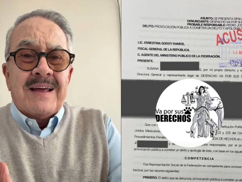 Denuncian a Pedro Sola ante la FGR por promover el maltrato animal en ‘Ventaneando’