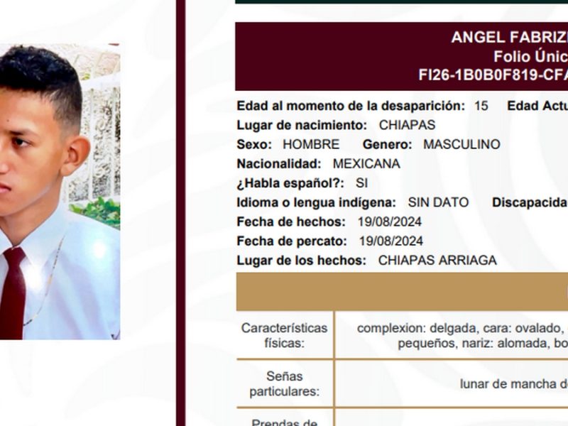 En una misma noche, 4 menores desaparecieron, unos fueron sacados de sus casas, en Chiapas