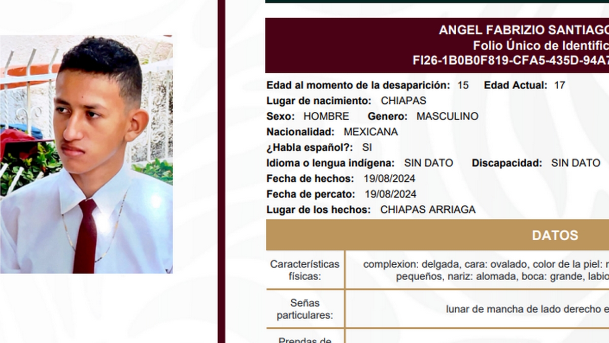 Desaparecidos en Chiapas