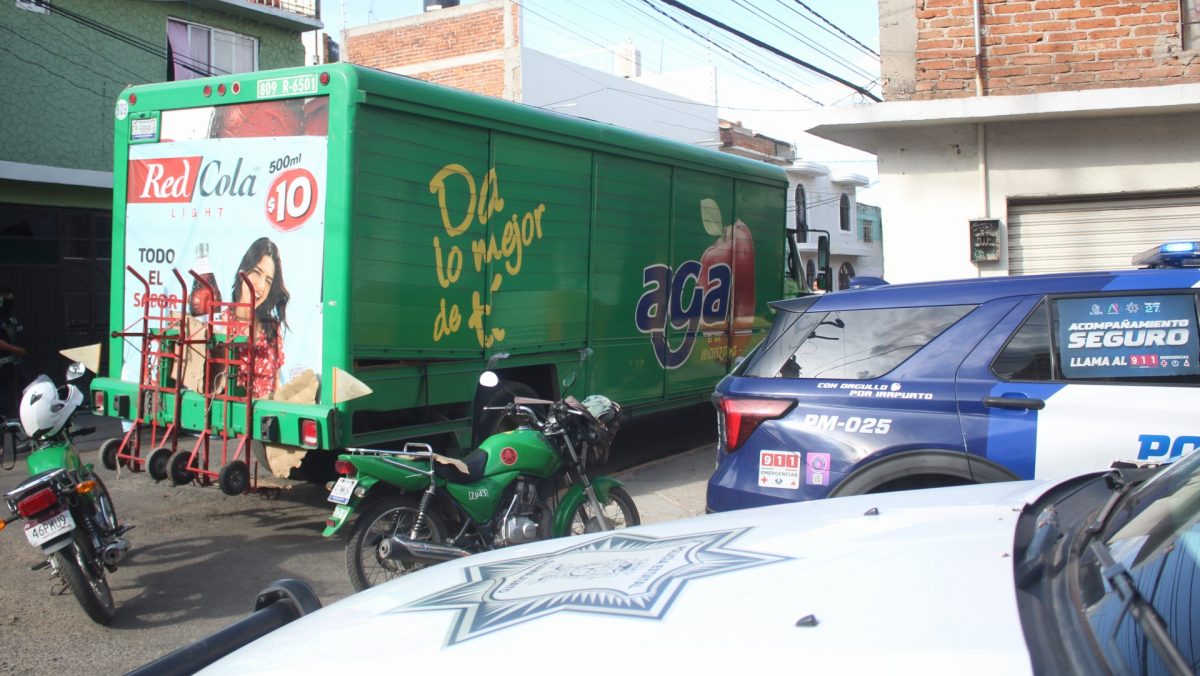 Asalto a repartidor de Irapuato