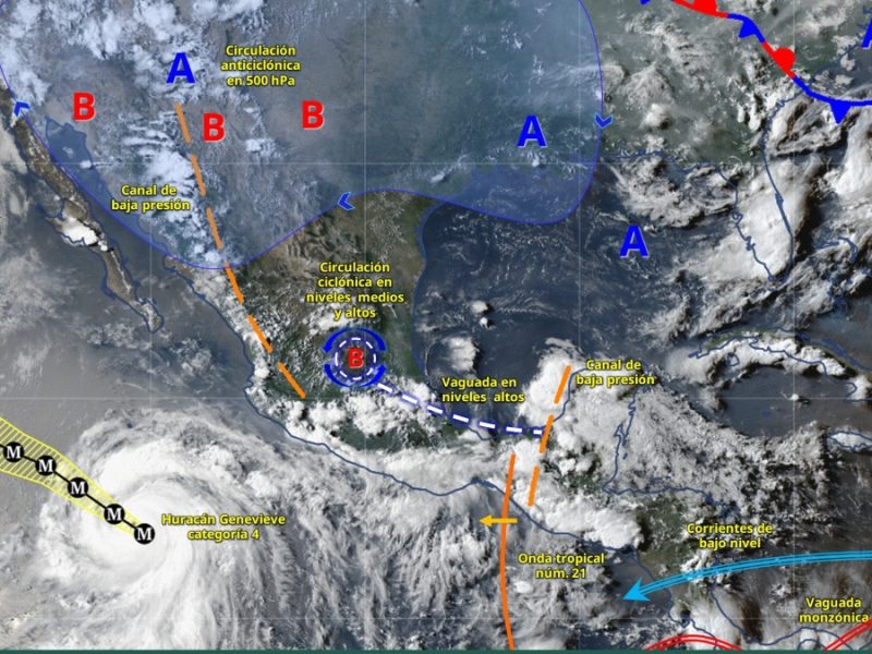 Alertan por fuertes lluvias en varios estados del país, incluido Guanajuato