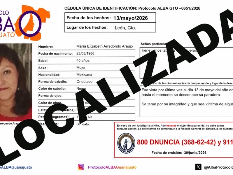 Otro desgarrador hallazgo en León: María Elizabeth Arredondo Araujo fue localizada sin vida